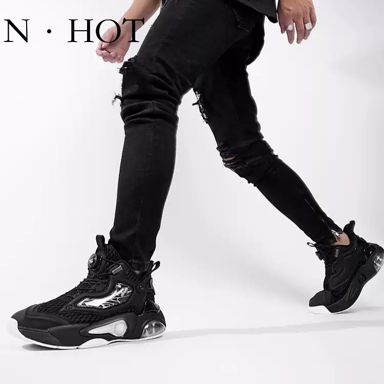 NHOT Designer Luxury Men's Air Cushioned Basketball Shoes, Ultra Light Soft Soled Running Shoes Fashion Mesh Breathable Outdoor Casual Sports Sho