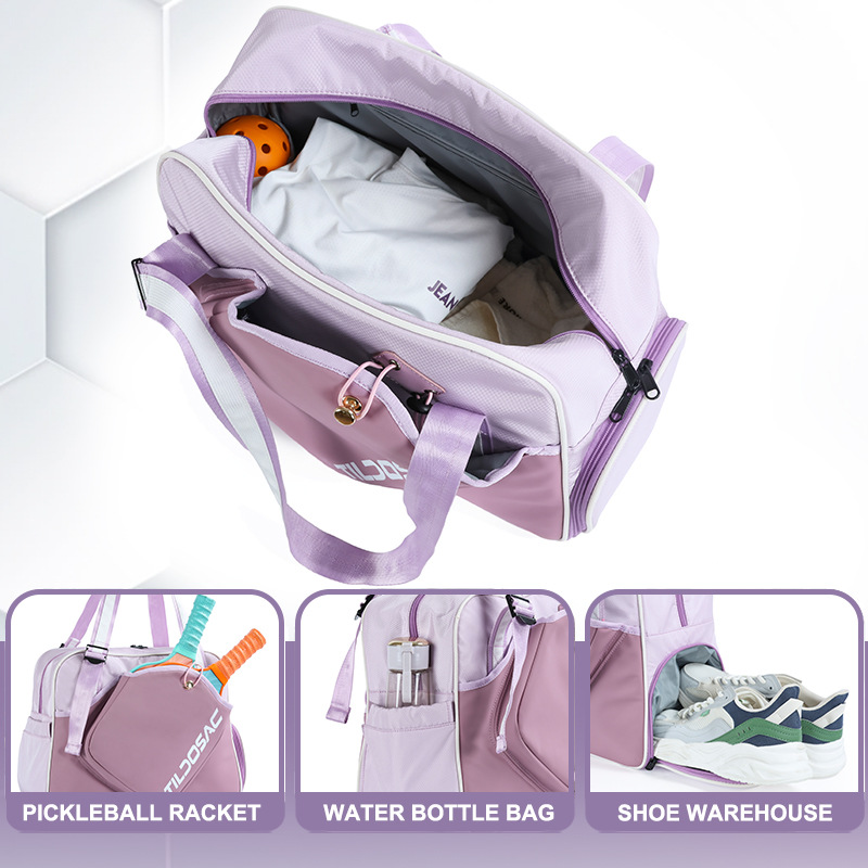 Pickleball Tote Sling Bag for Women/Men/Boy/Girl Large Capacity Pickleball Handbag with Adjustable Shoulder Strap Accessories