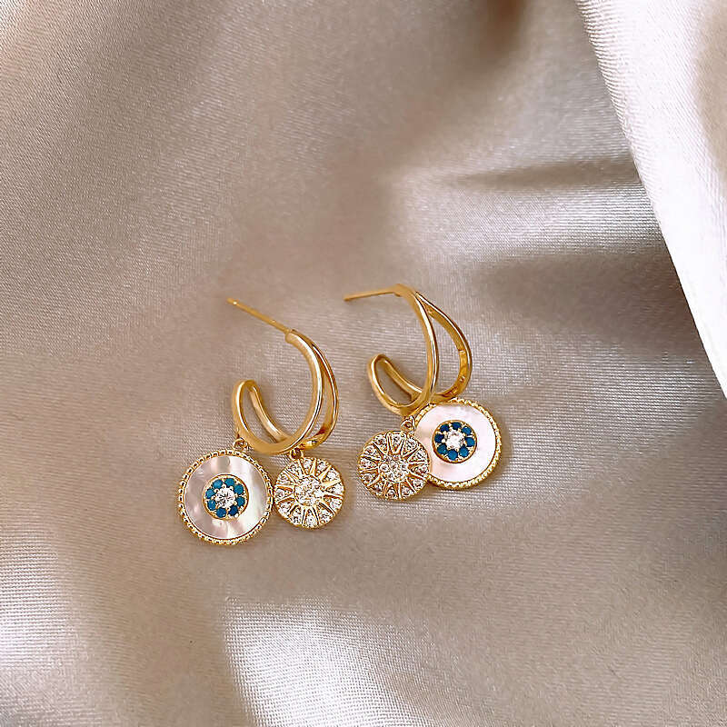 Earrings with a High-End Feel, Niche Korean Dongdaemun Style, Fashionable Ancient Style Ear Jewelry