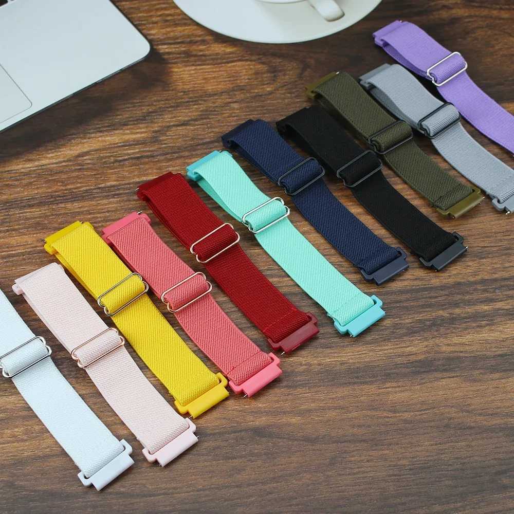 20mm 22mm Elastic Nylon Loop Strap for Samsung Galaxy Watch 4 5 6 7 4044mm Pro Calssic 4246mm Band Huawei Gt23 Amazfit Gts24 W250928