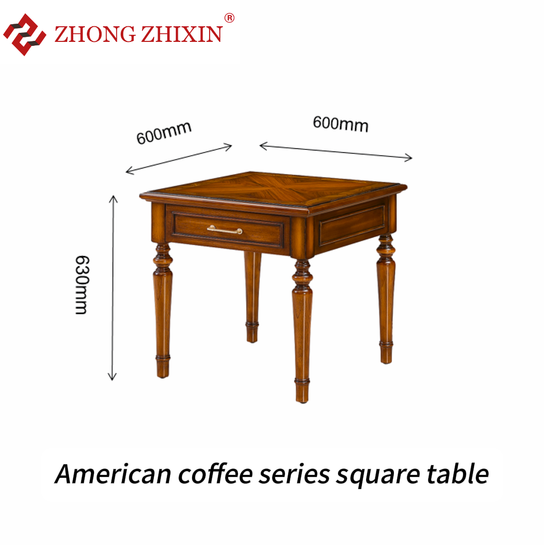 Zhong zhixin Designer Solid Wood Sofa Set, Luxury Leather Upholstered, American Style 3-Piece Living Room Furniture Including Sofa, Coffee Table & Sto