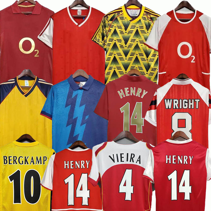 Retro arsen soccer jerseys arsenfootball kit HIGHBURY PIRES REYES BERGKAMP ADAMS Persie Galla V. PERSIE Arsen retrio football shirt Kids kit Vintage Classic