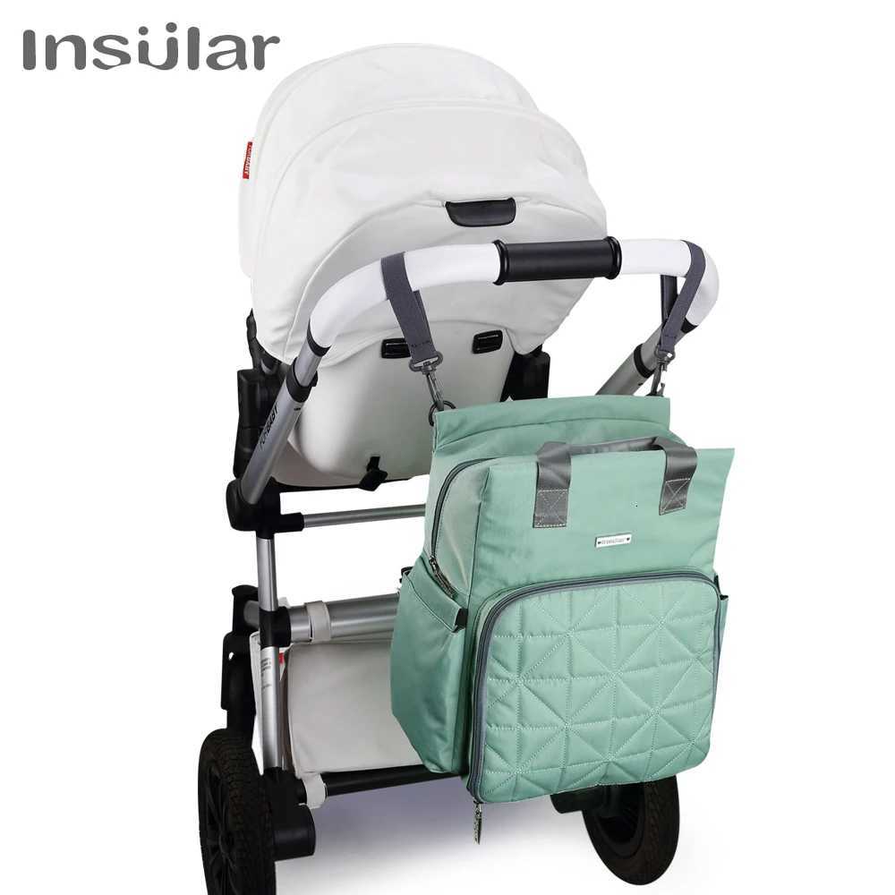 INSULAR Mummy Bags Baby Materni Double Shoulders Bags Diaper Backpacks Stroller Fashion Large Capaci Waterproof WashableXJ250928