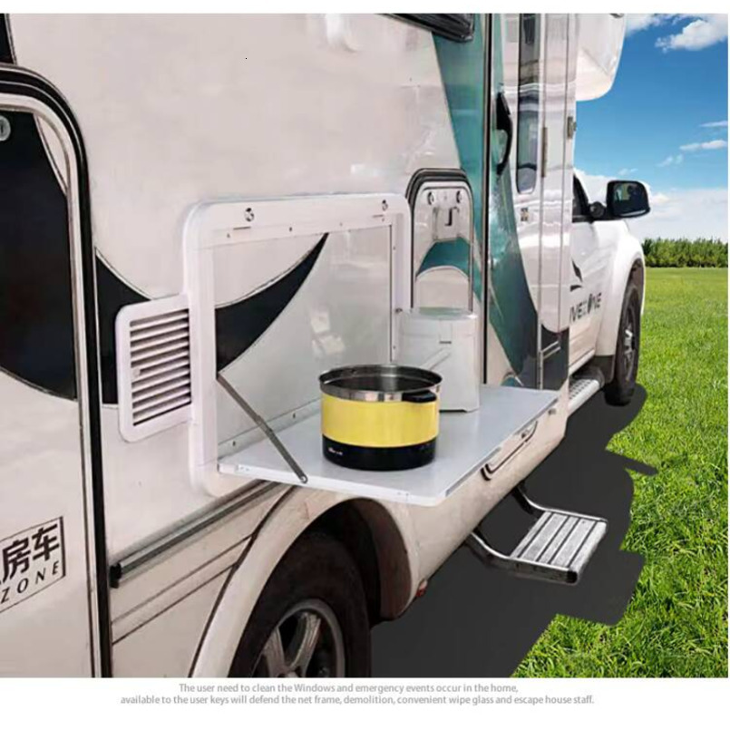 Outdoor Folding Picnic 800x450mm Car Table with Stand, Suitable for RV Camping and Home Use