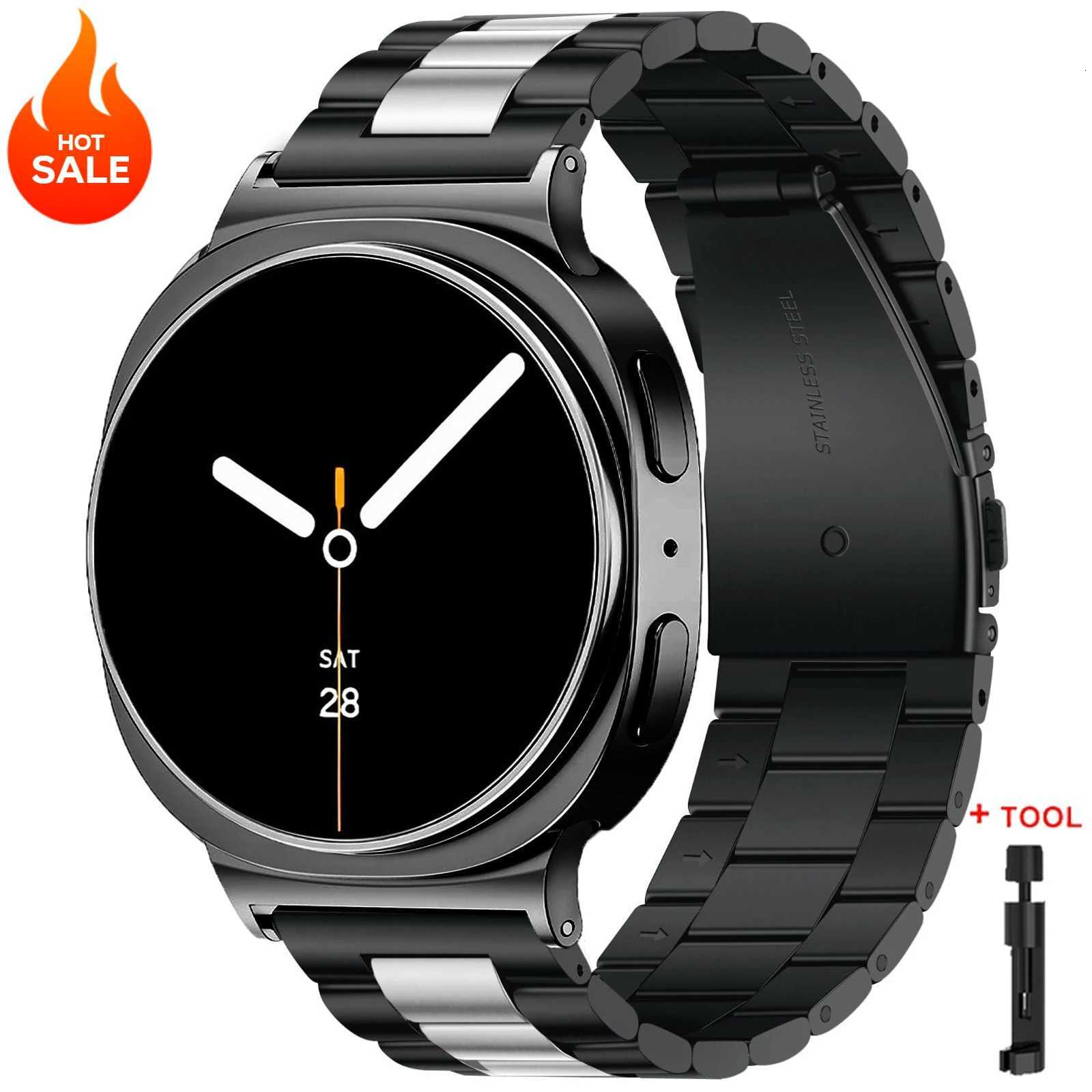 Metal Band for Samsung Galaxy Watch 8 40mm 44mm 8 Classic 46mm Stainless Steel Strap for Galaxy Watch 7 Ultra 2025 47mm Bracelet W250928