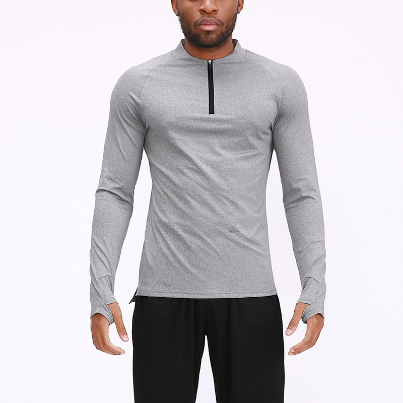Fitness clothing for men, long-sleeve, quick-dry, breathable, outdoor running compression basketball sports compression shirt, men's sportswear