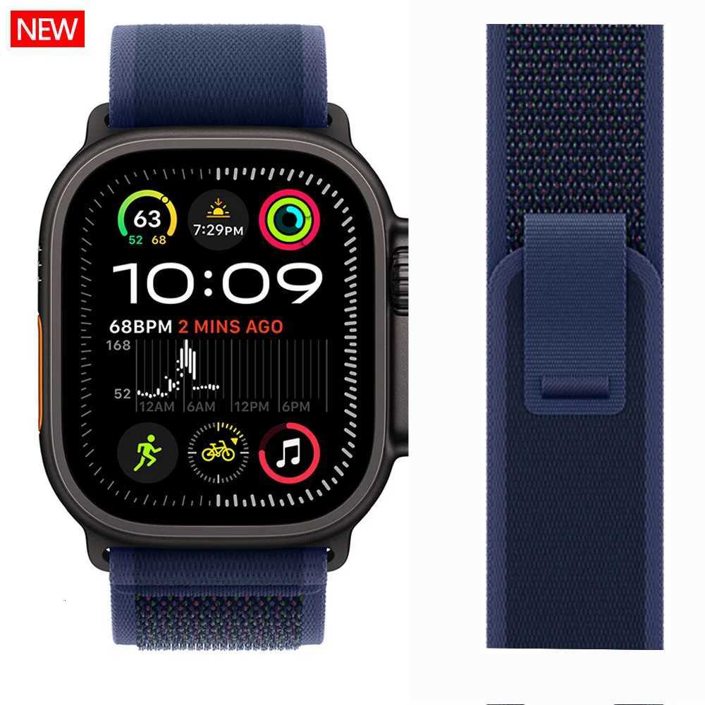 trail loop For apple watch ultra 2 Band 49mm 44mm 40mm 45mm 41mm 42mm 38 correa bracelet iWatch series 7 6 se 8 9 10 46mm straps W250928