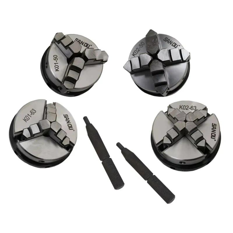 3 maws 4 mâchoires Lathe Chuck Clamp Accessory 50 mm 65 mm Ségiter auto de la bielle de connexion pour router en bois Machine CNC