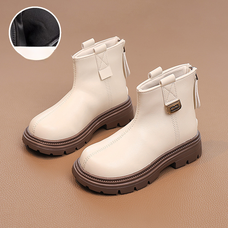 New autumn and winter fashion Martin boots for girls, soft and low cut Korean zipper trend, high luxury cigarette boots, designer shoes