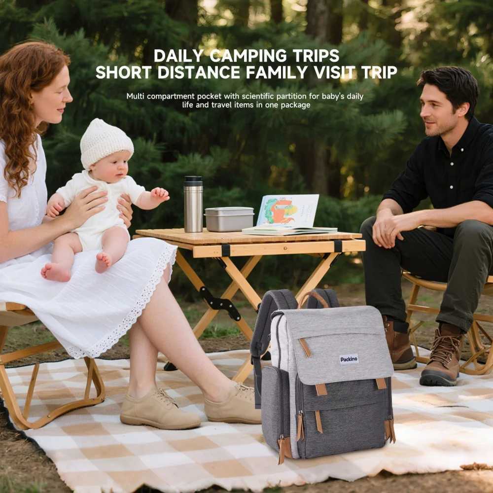 Insulated Diaper Bag Backpack with Stroller Straps Multipacks Mommy Bag Large Lightweight Baby Organizer Backpack for Mom DadXJ250928