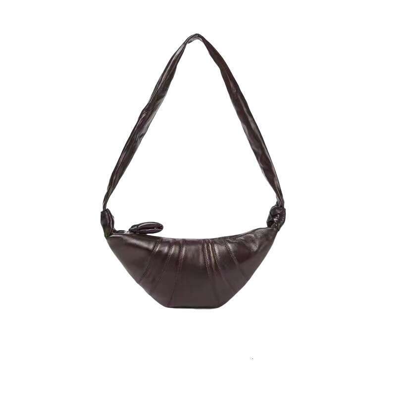 designer bag Luxury bag Genuine Leather Dumpling Niche High-end Crossbody Chest Waist Underarm Song Cow Horn Bag