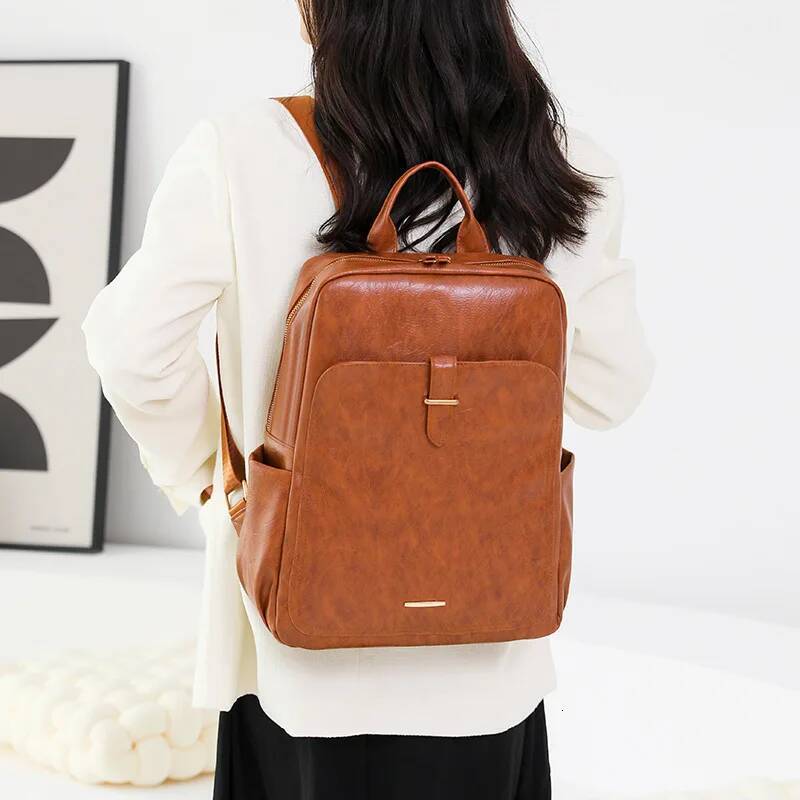 New Korean Style Versatile Backpack For Women Fashionable Outdoor travel bag, large capacity retro business computer backpack high-quality