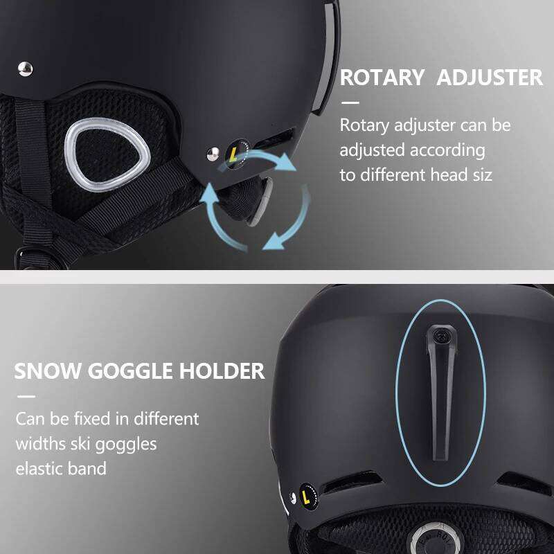 Eastinear New Lightweight All-In-One Goggles Ski Anti-Impact Skiing For Adult And Kid Snow Safety Snowboard Helmet