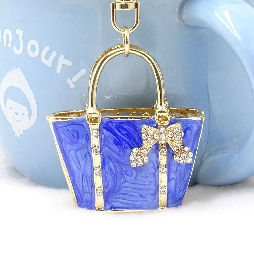 Creative Winter New Bag Pendant Car Keychain Gift Velvet Painting Oil Craft 12 Colors