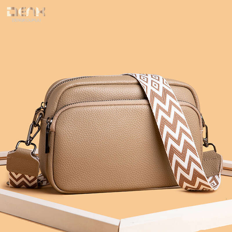 designer bag Luxury bag Genuine Leather Women's New Trendy Fashion Niche Single Shoulder Crossbody Top Layer Cowhide Small Square Bag