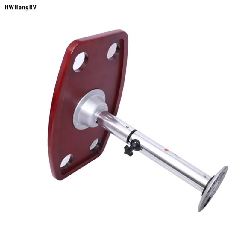 HWHongRV Easy-to-Disassemble Camping Car RV Telescopic Table Legs with Oak Tabletop Aluminum Alloy