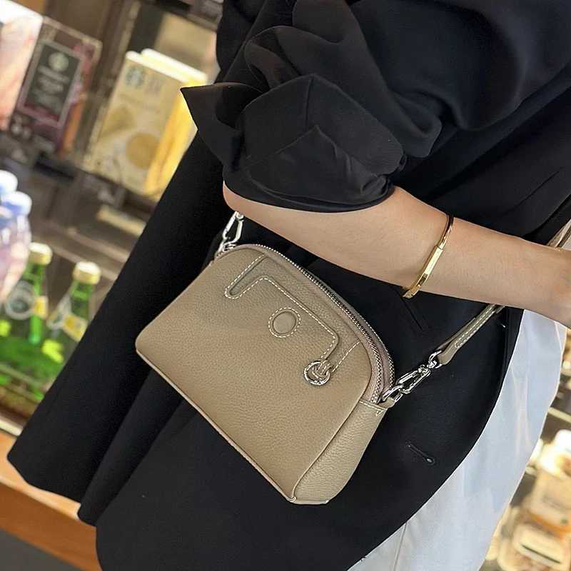 Ladies Commute Soft Retro Cowhide Handbags Womens Natural Cow Leather Shoulder Bag Female Fashion Luxury Design Crossbody Bags Z250928