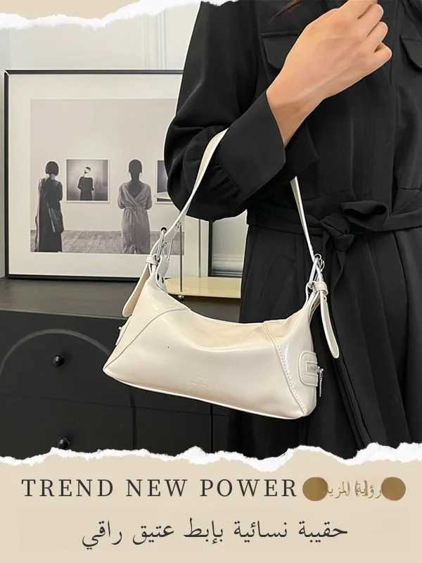Vintage Underarm Tote Bag Womens Faionable Versatile Single oulder Bag Casual Wear Resistant Zipper Closure Pillow ape Z250928
