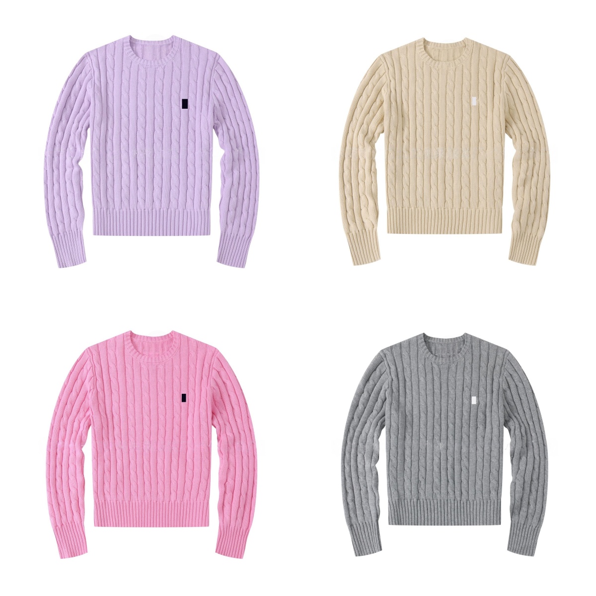 Designer Women's Luxury Brand Sweater Cotton Contrast Color Long Sleeve Thicken Pullovers Striped Turtleneck Knitted Clothes Tops Autumn Winter