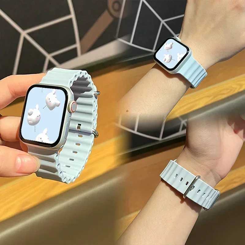 Silicone Ocean band for Apple Watch straps 45mm 46mm 40mm Ultra 2 49mm 44mm 41mm 3842mm sport bracelet series 10 9 8 7 6 5 4 SE W250928
