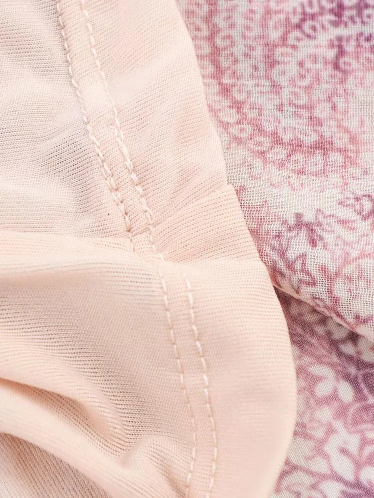 2025 Women Summer MIDI Dress Vintage Print Chiffon VNeck Cascading Ruffle Long Sleeve Female Elegant Street Dresses Clothing 250811A