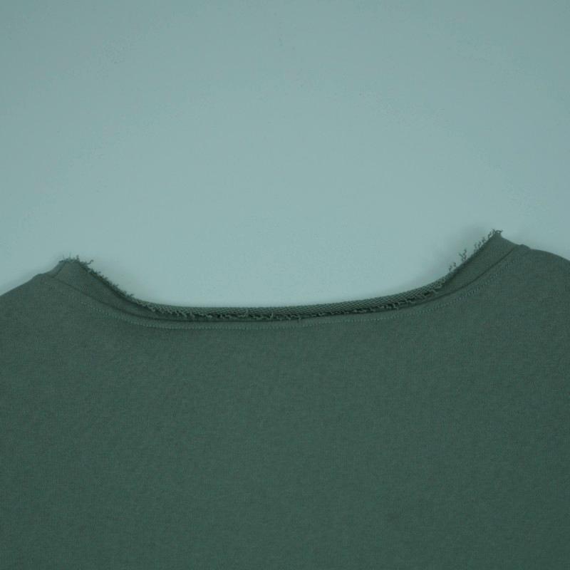 Solid Color Crew Neck Hoodie - Loose American Retro Casual Top for Autumn & Winter, Unisex, Customizable Pattern-02007