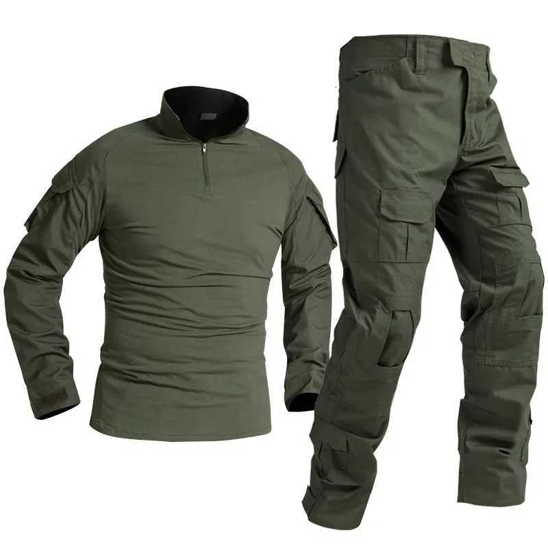 Tactical Uniform Suits Hiking Ripstop Suit POCket Hunting Shirts Pants Fish Trainning CamPING Paintball Clothes Sets W250928