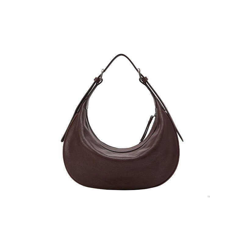 designer bag Luxury bag Top Layer Cowhide Casual Crescent Genuine Leather Small Simple Versatile Single Shoulder Crossbody Bag for Women