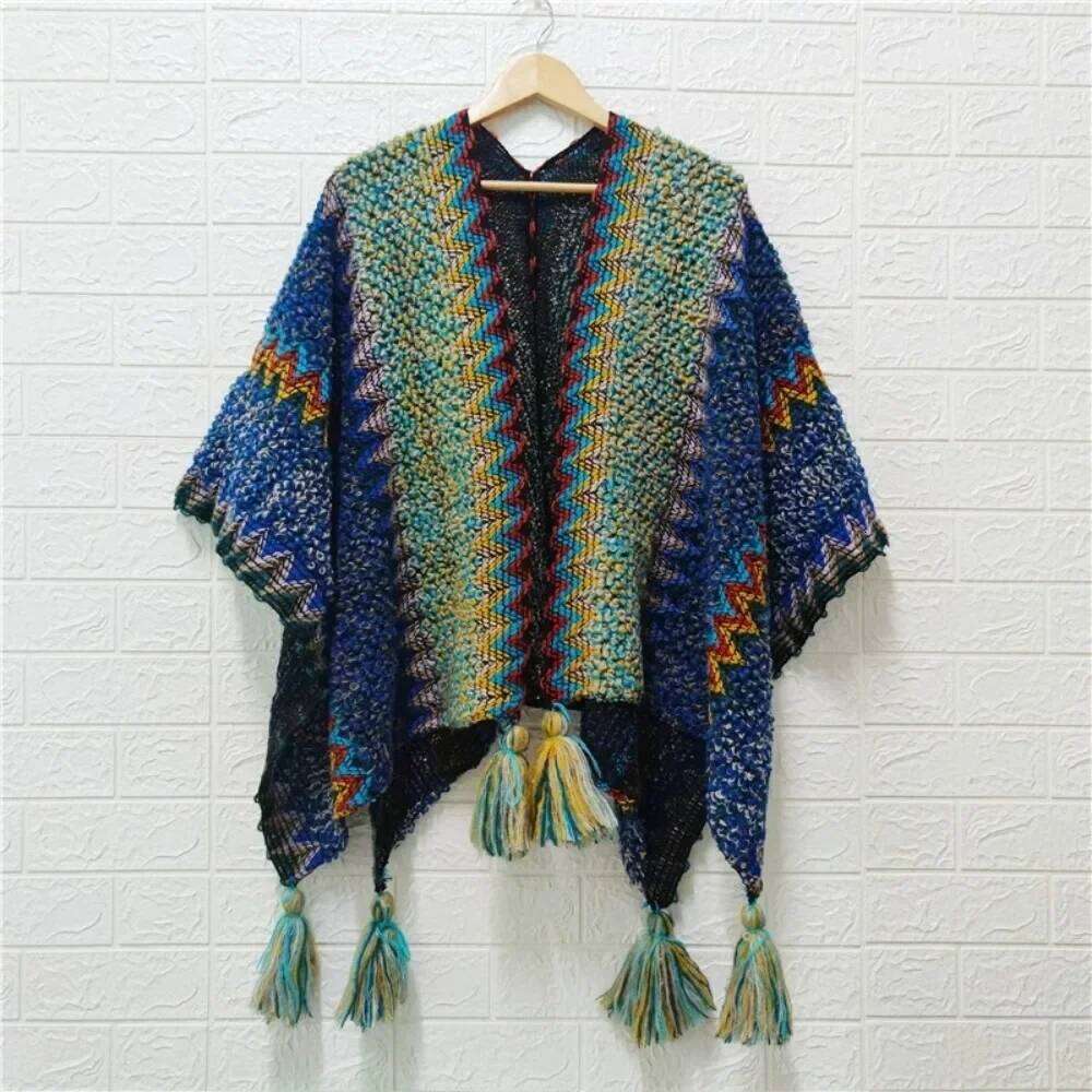 Autumn Overcoat Fashion Jackets For Casual Winter Clothes Women Vintage Coats Sweater Elegant Ethnic Style Cloak Cardigan