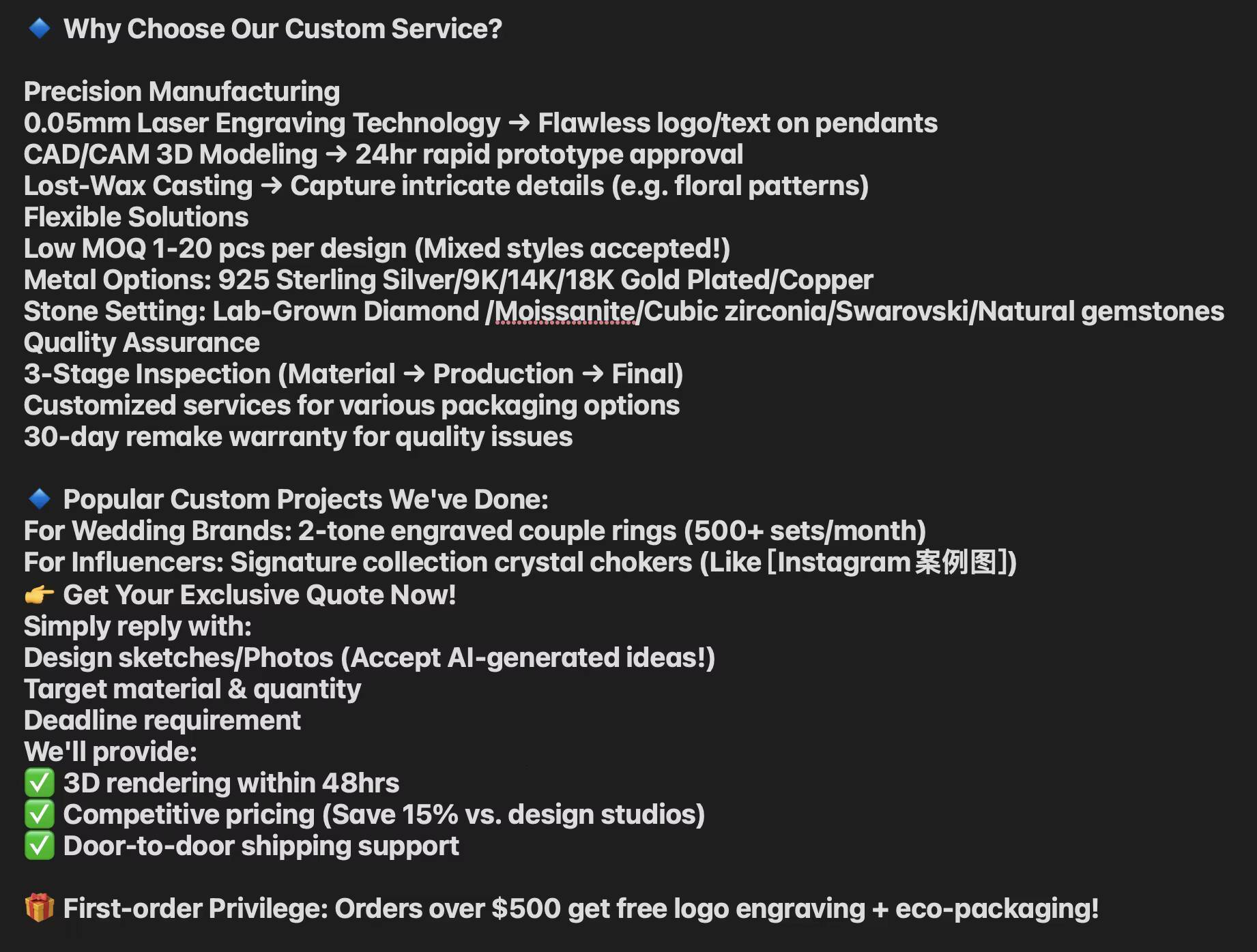 Hot Selling 10K 14K 18K Solid Gold 2mm 3mm Moissanite Diamond Tennis Chain Wedding Necklace for Men Women