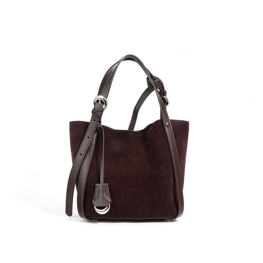 Hot Sale New Frosted Cowhide Handbag For Women Autumn And Winter Simple Fashion Soft Suede Genuine Leather Ladies Bag
