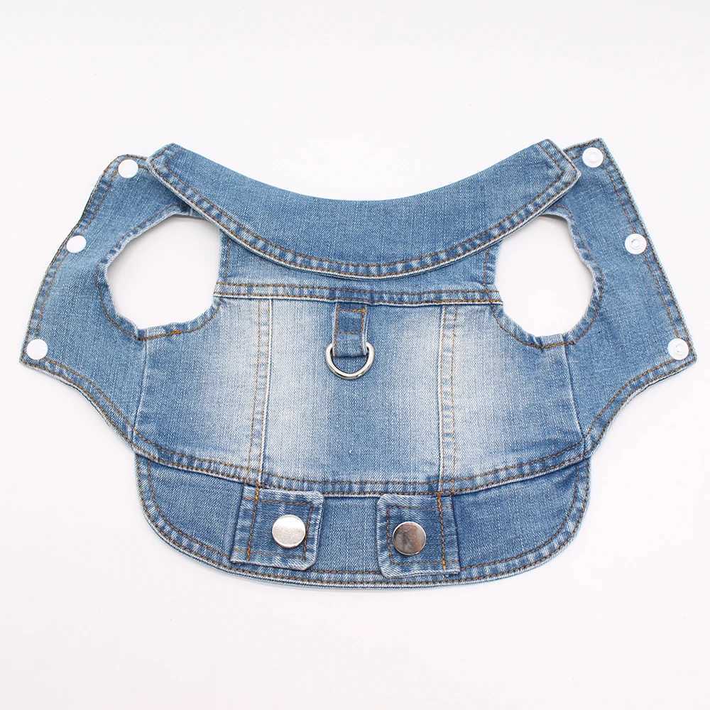 2024 New Thin Pet Dog Jeans et Puppy Denim Clothes with Dog Leash Traction Buckle Cool Harness Vest for Small Medium Dogs X250928