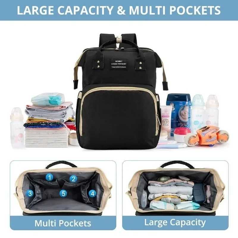 Mommy Bag Outdoor Bottle Carrier Diaper Bag Multifunctional Extended Bag Baby Seat Sleep Feeding Bag Large Capaci BackpackXJ250928
