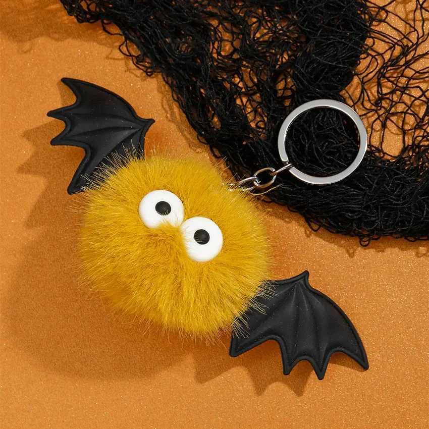 Cute Halloween Bat Devil Plush Pendant Keychain for Women Men Kids Lovely Keyring Backpack Bag Accessories Gifts for FriendsXJ250928