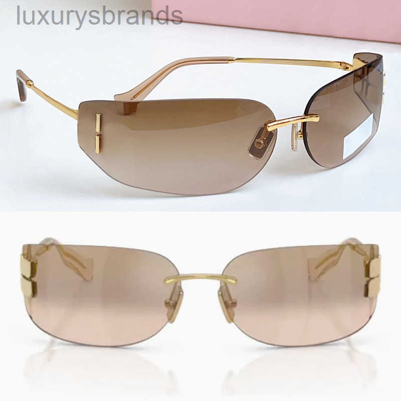 Designer Sunglasses For Women Men Rimless Curved Lens Eyewear A51S Luxury Womens Sunglasses Outdoor Fashion Goggles UV400 Glasses With Box1X66