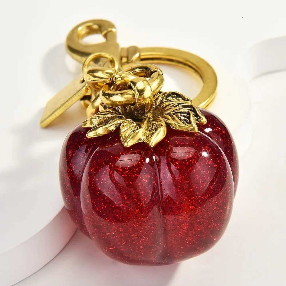 Luxury 01New persimmon keychain bag pendant womens bag accessory everything goes well keychain Y250929as