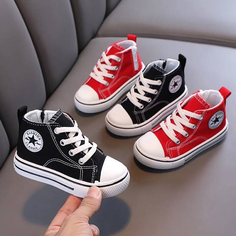 Children's Canvas Shoes Designer With Soft Soles Comfortable And Casual Luxurious Breathable Board For Boys Girls Autumn New