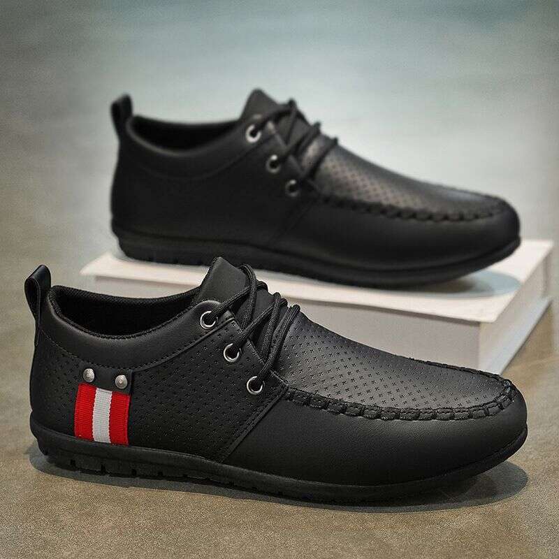 Beijiang Wolf Casual Leather for Men 2025 New Korean Trendy British Style Loafers Men's Large Size White Shoes