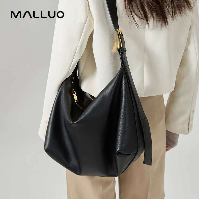 Women's Cowhide Genuine Leather Large Capacity Handbags Female Retro Shoulder Tote Bags Ladies Versatile Casual Crossbody Bag Suotong2509