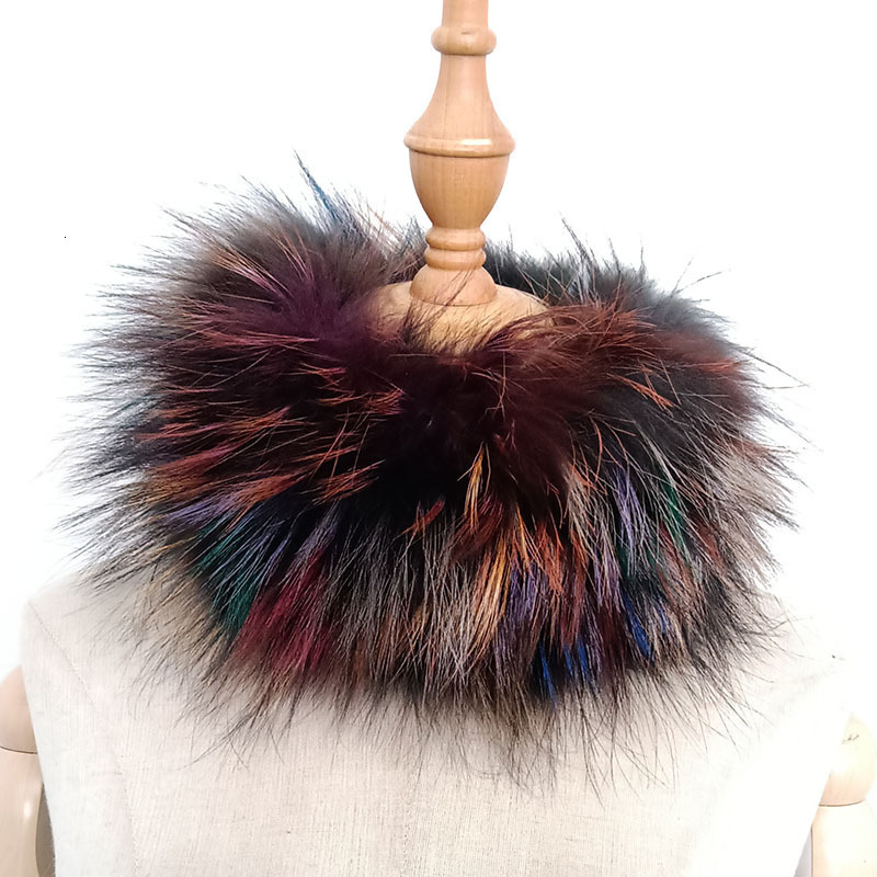 Fox Fur Scarf Fur Headband Women Winter Ring Fox Fur Scarves Neck Warmer Good Elastic 100% Natural Fur Mufflers 250808