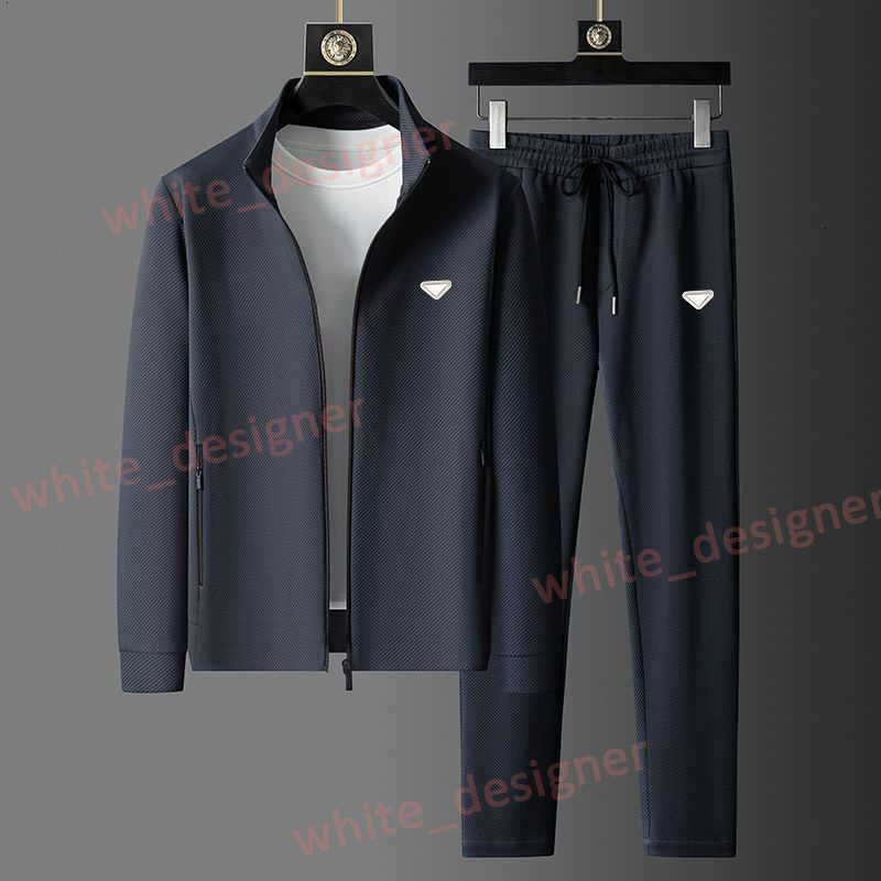 Designer Men's Tracksuits Spring and Autumn New Sports Suit for Men Casual Breathable High-end Jacket with Stand Collar Zipper Cardigan and Long Pants size M-4XL