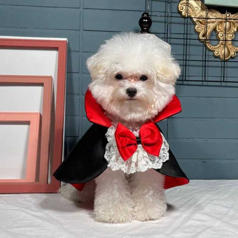 Halloween Pet Cosplay Vampire Cloak for Small Medium Dog Cat Puppy Costumes Kawaii Pet Christmas Festival Outfits X250928