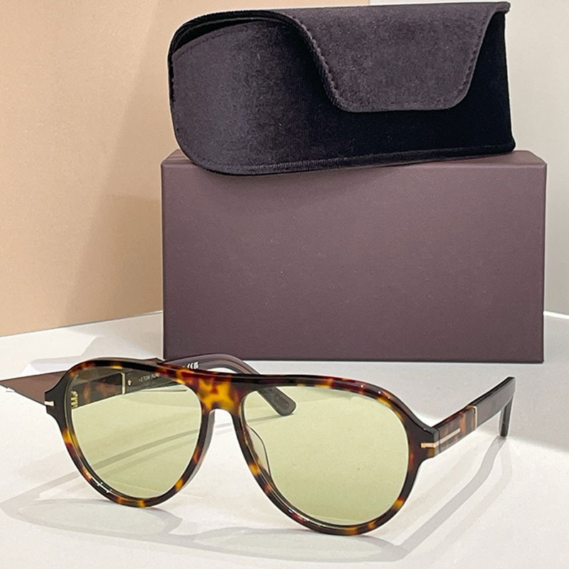 26ss Men Business QUINCY SUNGLASSES Designer Pilot Acetate Frame Women Outdoor Leisure Style Travel Holiday Sunglasses FT1080