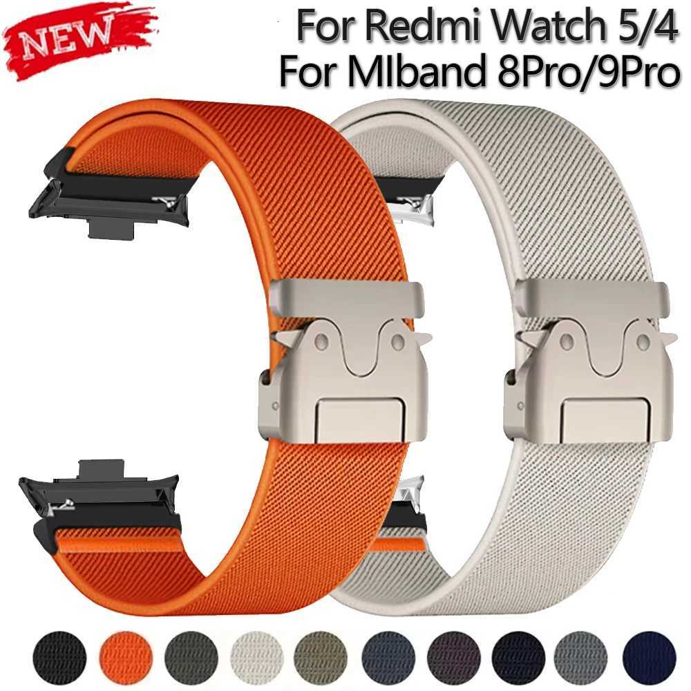 Nylon Loop Strap for Redmi Watch 5 4 Metal Buckle Band for XIAOMI Mi Band 9Pro 8Pro Adjustable Sport Correa Replacement Bracelet W250928