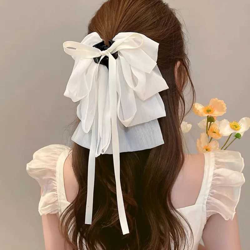 1 Ladies summer new camellia grip clip French Premium touch net Red hair clip Elegant temperament hair up shark clip hair tiara W250928