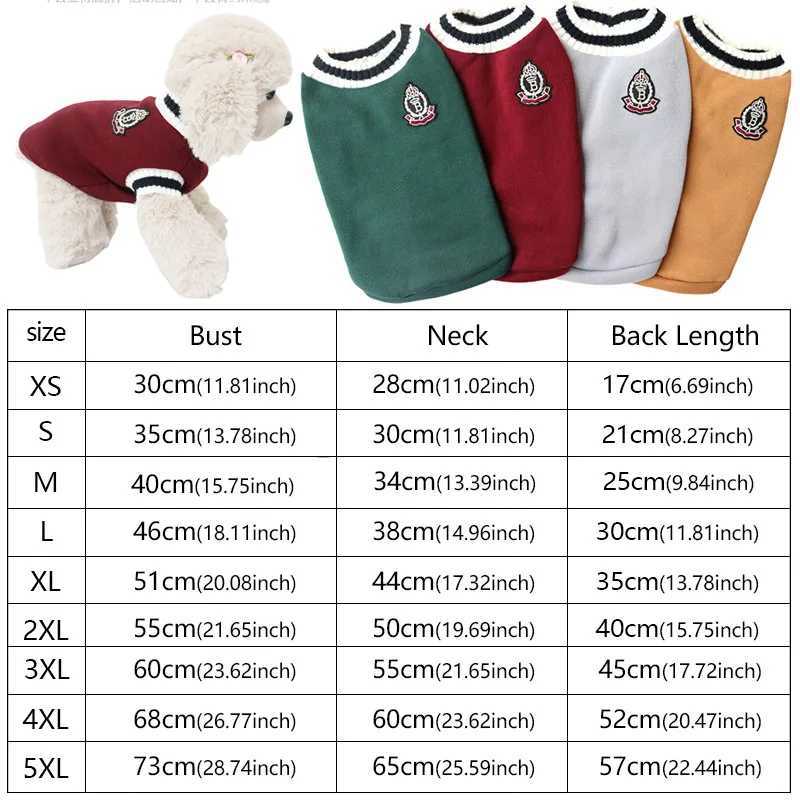 Autumn and winter knitted vest Vneck college style pet clothes vest Teddy Winter Warm Pet Sweater College Style Puppy Knitwear X250928