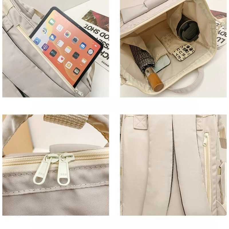 1pcs Lightweight Mom Backpack Multifunctional Diaper Bag with Dry Wet Separation Handheld Shoulder Bag for TravelXJ250928