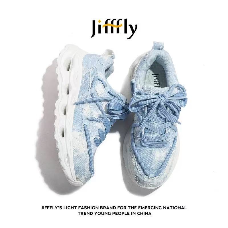 Jifffly Designer Dad Shoes Luxury Shoes Men's Sneakers Women's Sneakers 2025 New Style Retro And Aged Versatile Trend A Pair Of Thick-soled 