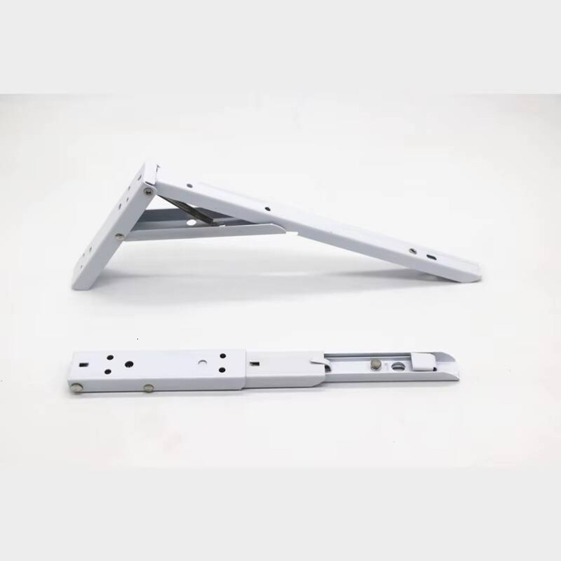 Durable Folding Table Metal Spring Shelf Adjustable for Camping Car RV Wall-Mounted Bracket
