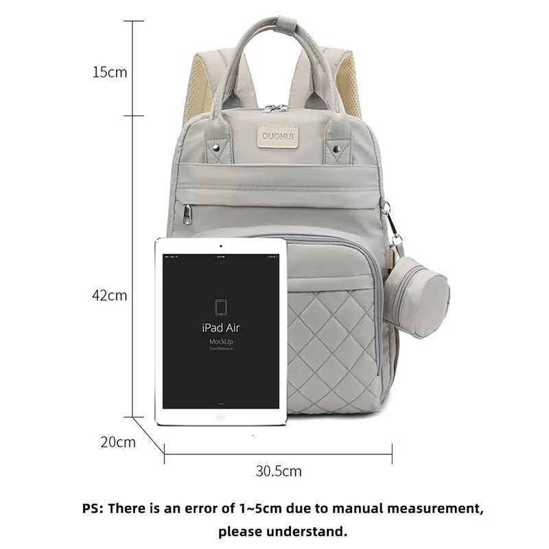 PANGDUBE Mom Dad Backpack with Changing Pads Pacifier Bag Hooks for Stroller Materni Mom Bag for Baby Accessories Diaper BagXJ250928